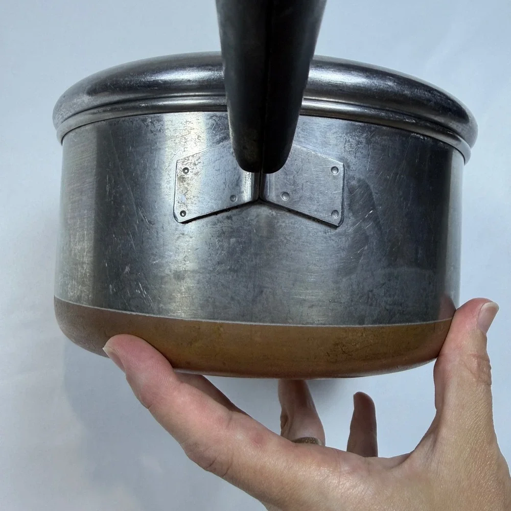 Vintage Revere Ware Copper Bottom 2 Qt Saucepan Pot w/ Lid 7.25